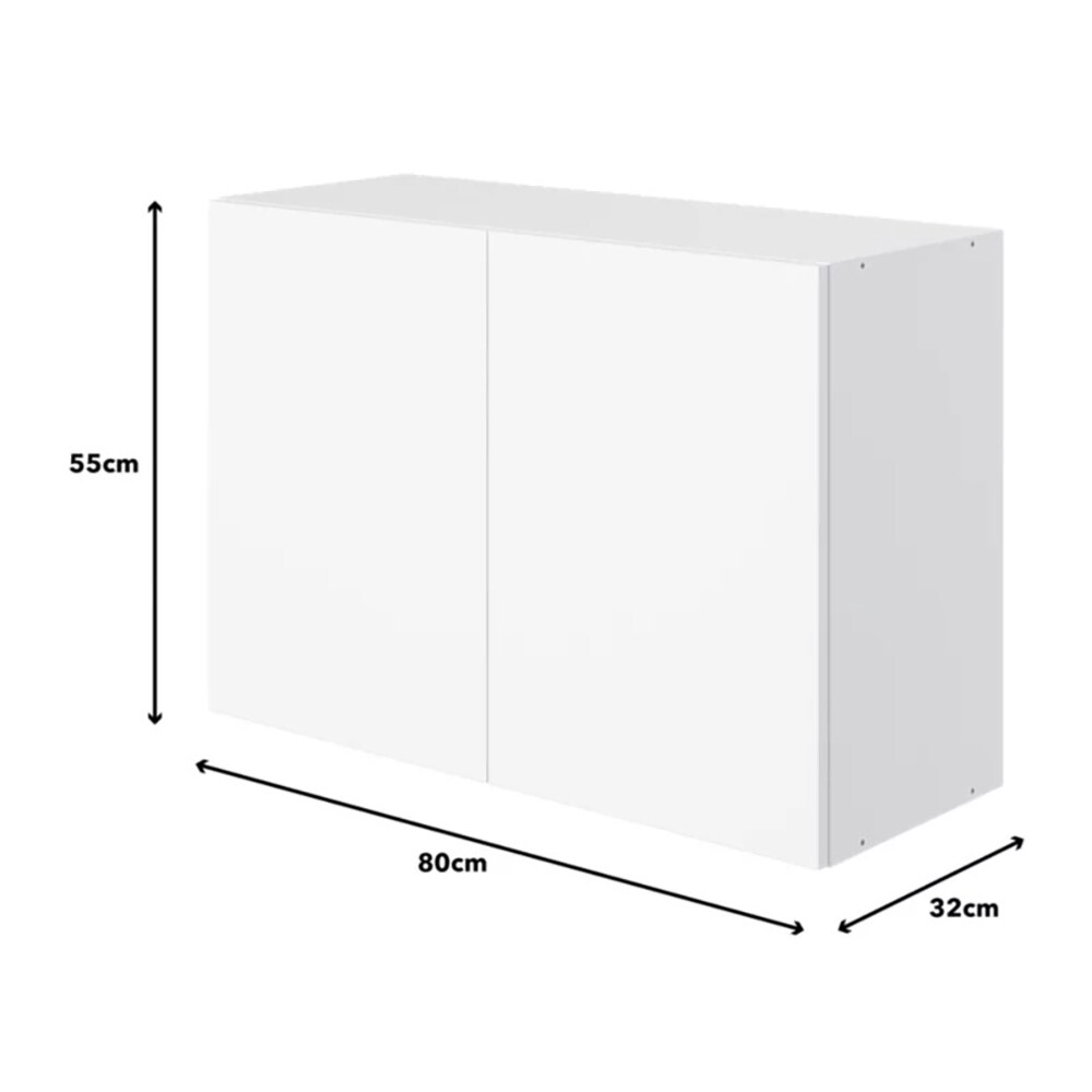 Corp suspendat bucatarie Pragma, PAL, 80 x 32 x 55cm, alb