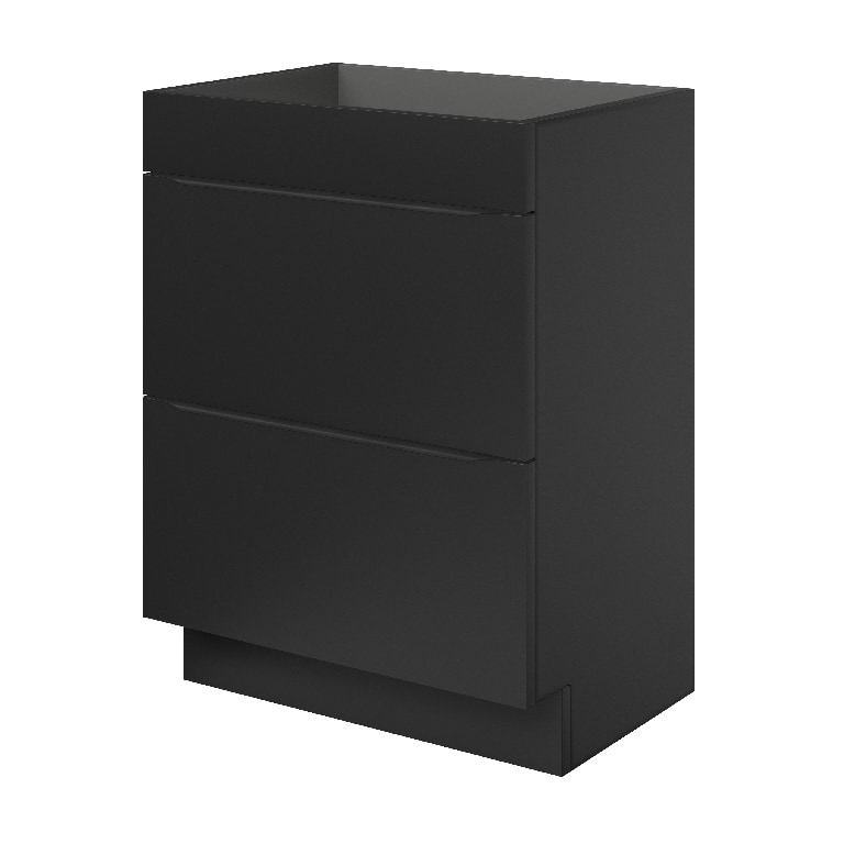 Baza pentru lavoar, cu picioare, Negru, 60 x 82 cm  GoodHome Imandra
