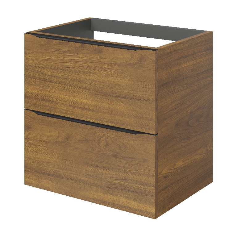 Baza pentru lavoar, suspendata, Nuc, 60 x 60 cm  GoodHome Imandra