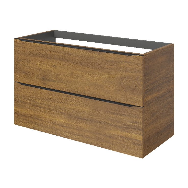 Baza pentru lavoar, suspendata, Nuc, 100 x 60 cm GoodHome Imandra