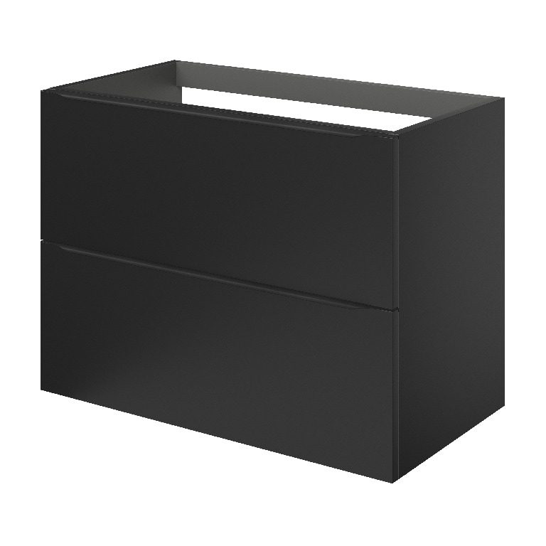 Baza pentru lavoar, suspendata, Negru, 80 x 60 cm GoodHome Imandra