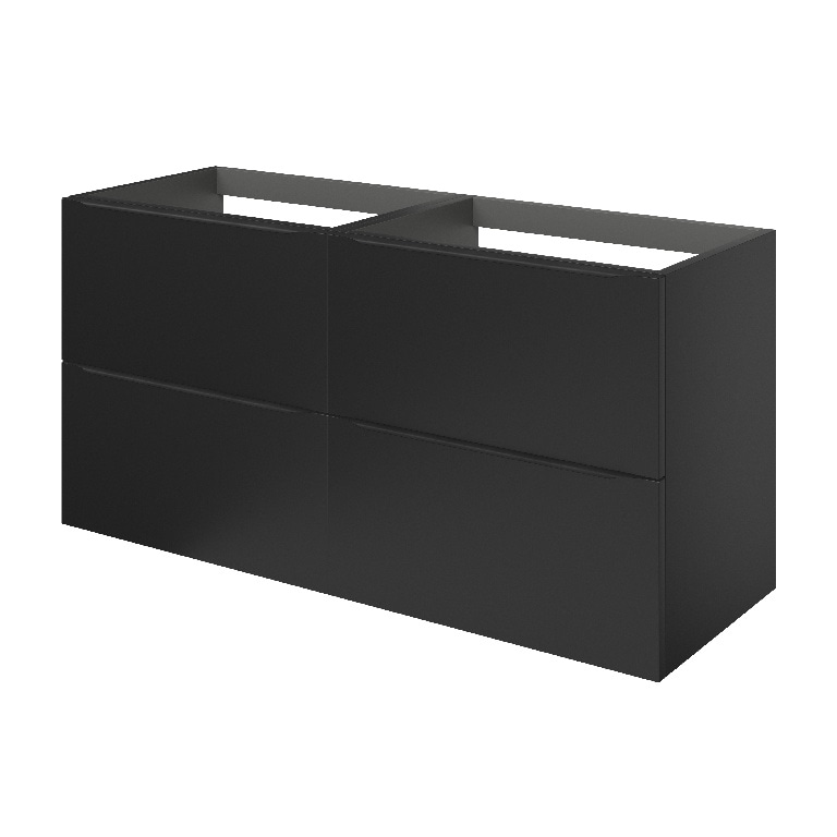 Baza pentru lavoar, suspendata, Negru, 120 x 60 cm  GoodHome Imandra