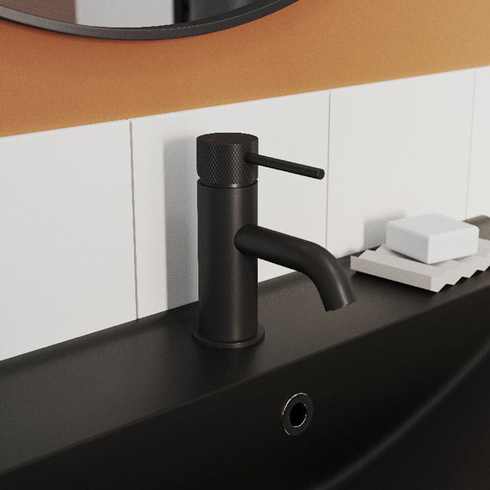 Baterie lavoar GOODHOME Owens, alama, negru