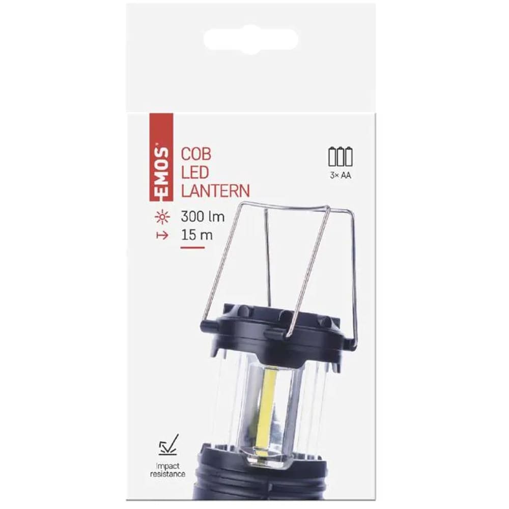 Felinar camping EMOS, 300lm, IP20, negru