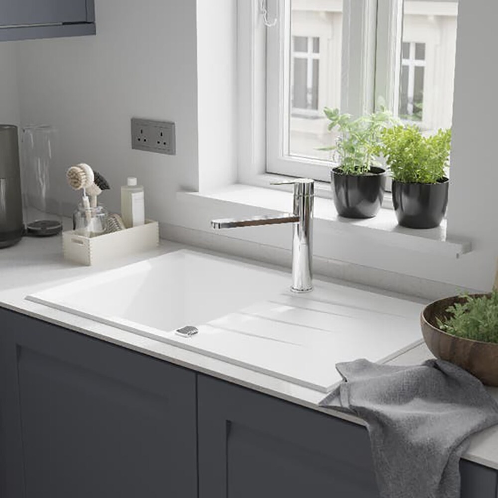 Baterie bucatarie GOODHOME Phoran, alama, crom