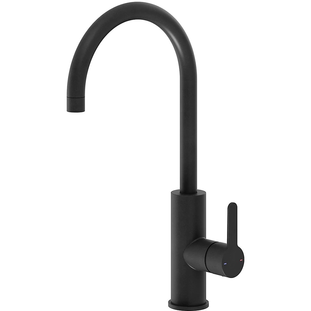 Baterie bucatarie GOODHOME Zanthe, alama, negru