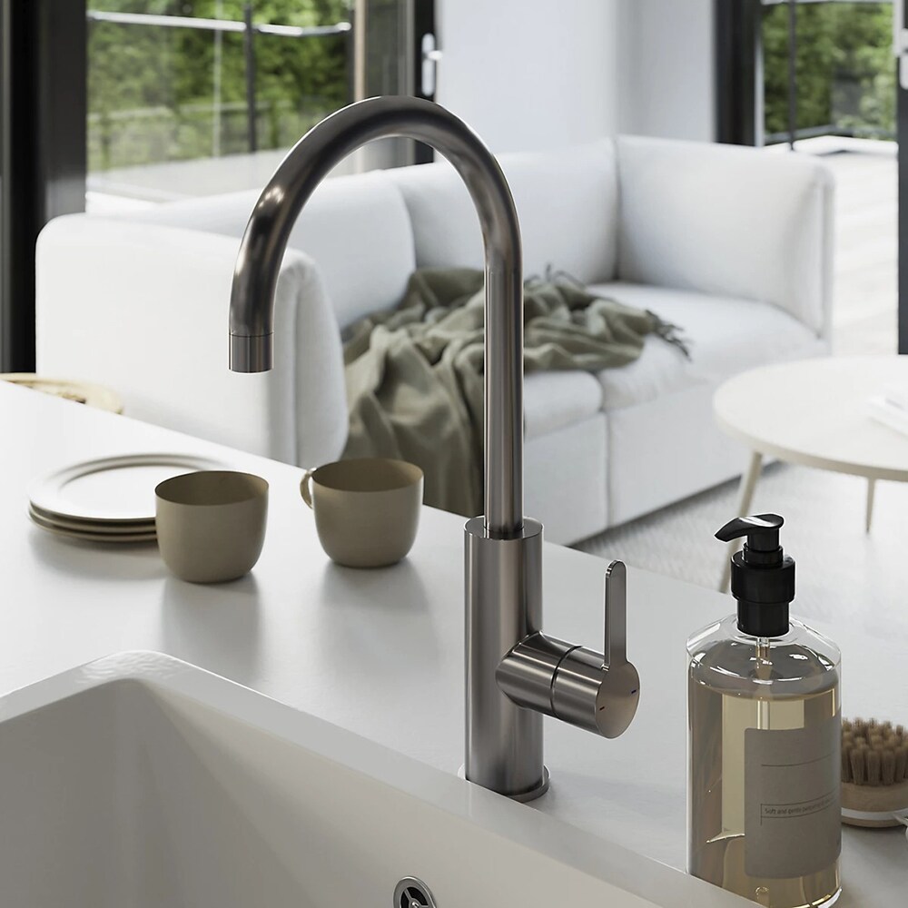 Baterie bucatarie GOODHOME Zanthe, alama, titan