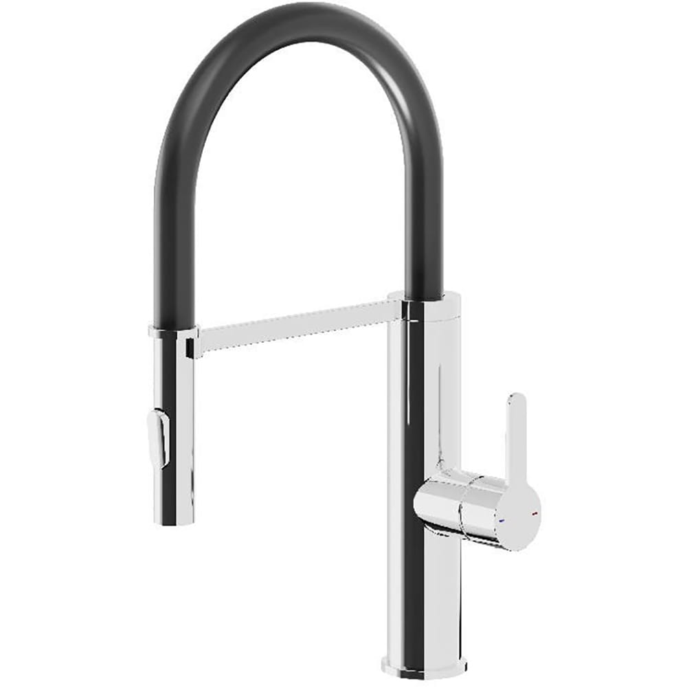 Baterie bucatarie GOODHOME Zatar, alama, crom