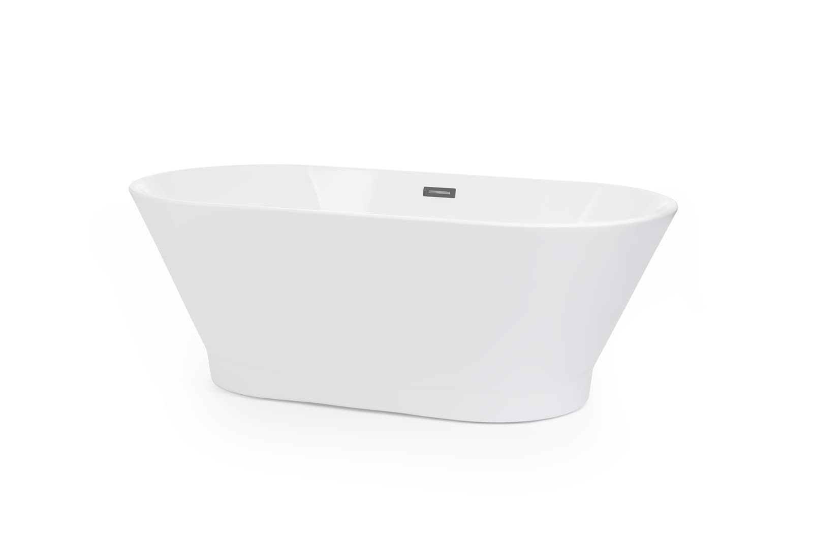 Cada baie freestanding FIBREX Oslo, acril, 170 x 75 cm, alb