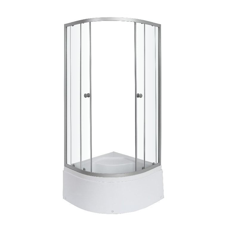 Cabina dus simpla, inalta, patrata, 80 x 80 cm 