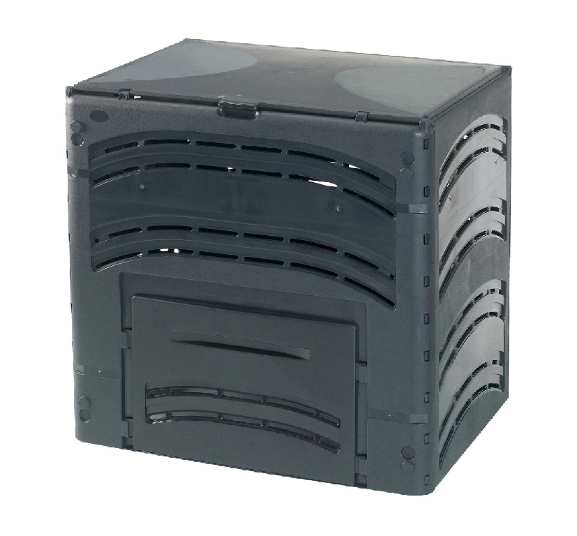 Compostor gradina VERVE, 350 l, 80 x 80 x 60 cm, plastic termoformat, negru