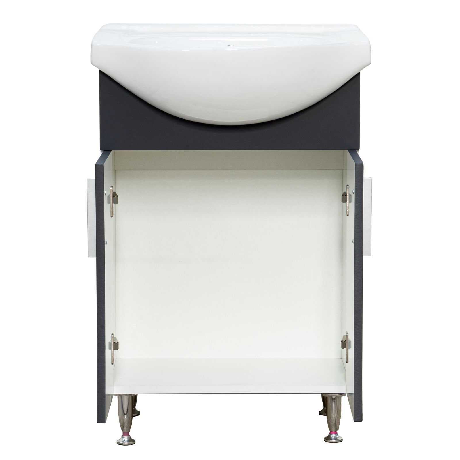 Set mobilier baie, PAL, 55 cm, gri  Bella