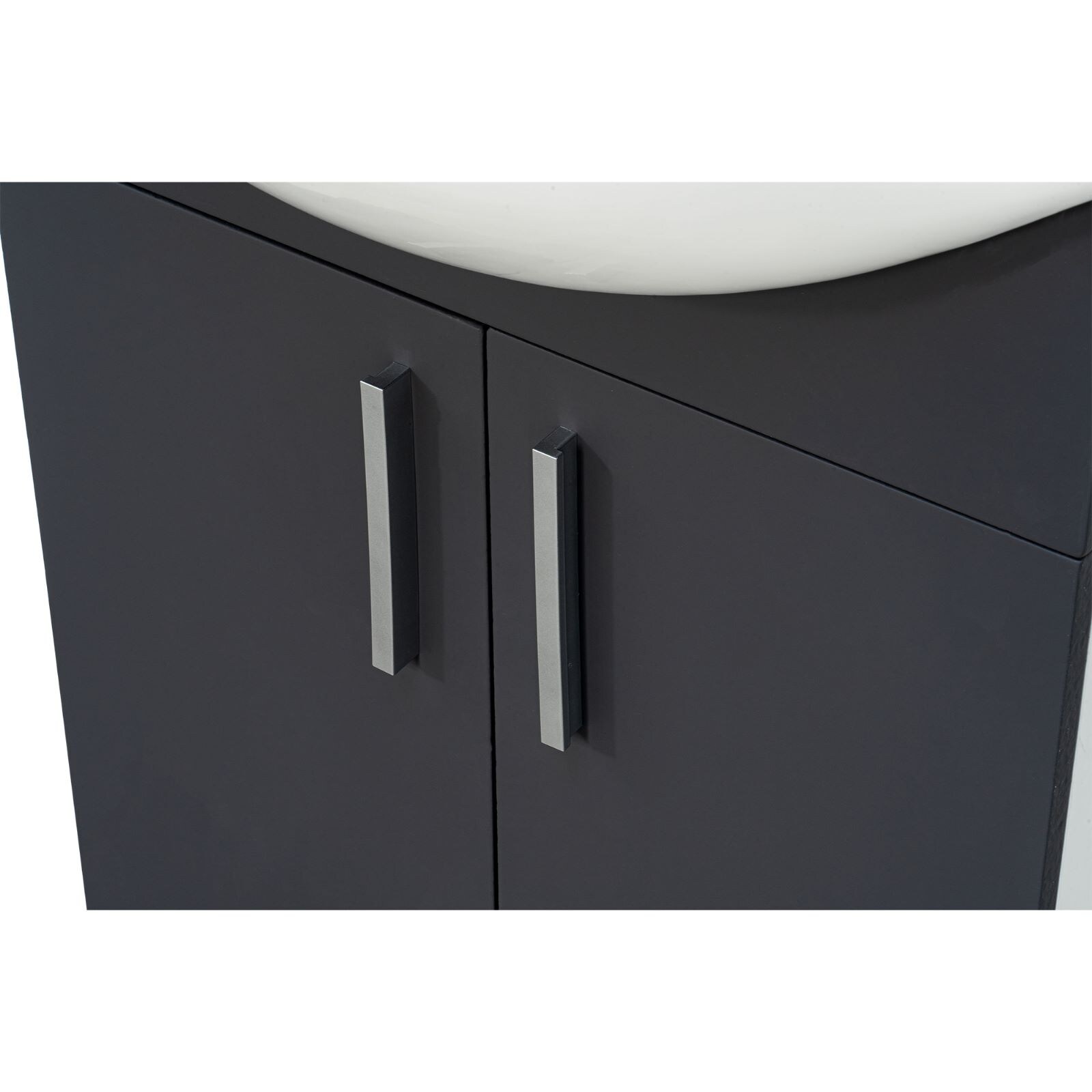 Set mobilier baie, PAL, 55 cm, gri  Bella