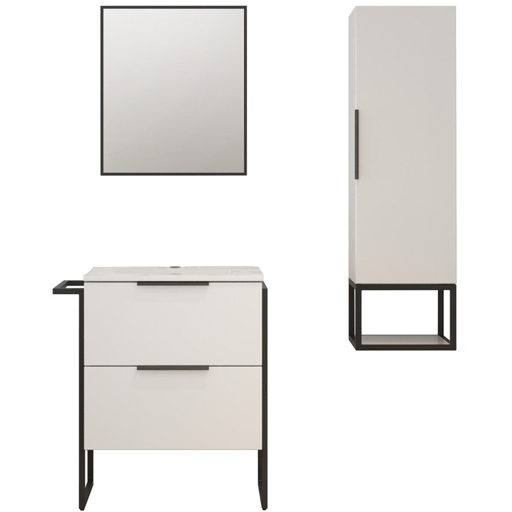 Dulap coloana baie SANITOP Prime, 40 x 31 x 145 cm, alb