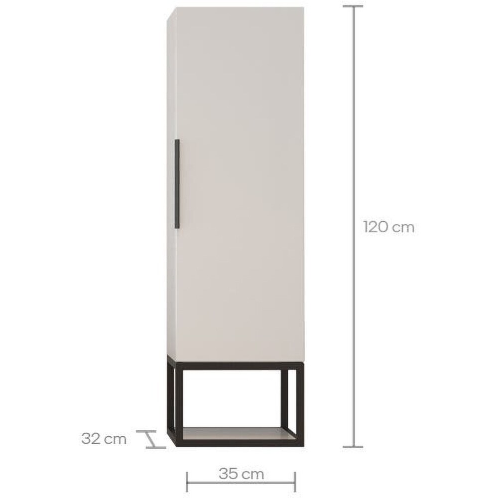 Dulap coloana baie SANITOP Prime, 40 x 31 x 145 cm, alb