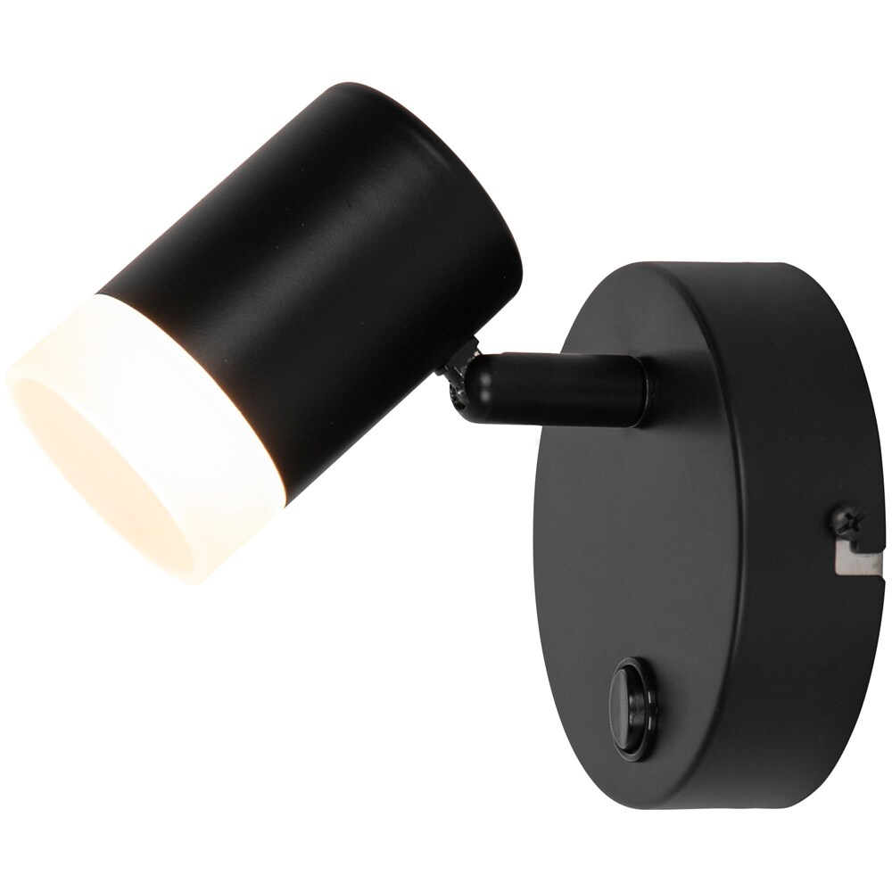 Spot LED Maupin GoodHome, 5 W, 350 lm, negru mat