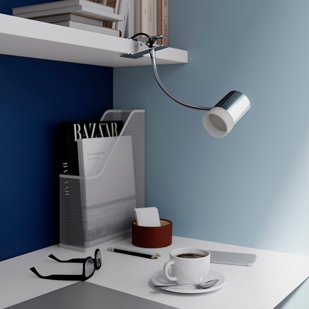 Lampa LED birou GOODHOME Maupin, 3.5W, 350lm, crom