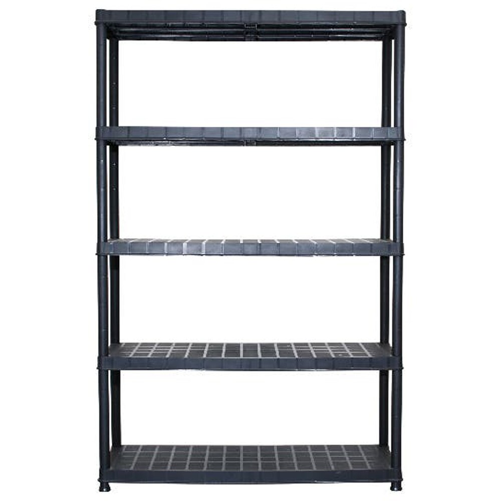 Raft atelier GOODHOME, polipropilena, 120 x 40 x 185 cm, negru