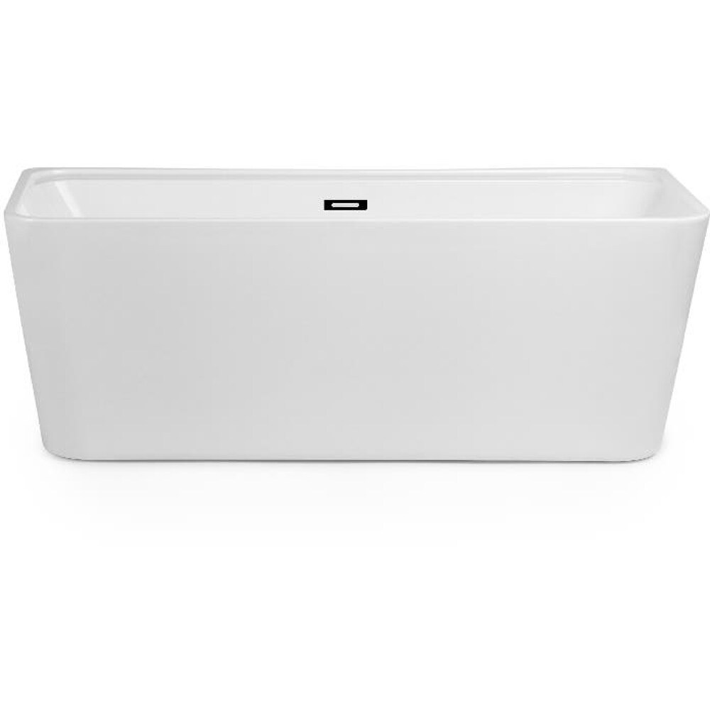 Cada baie freestanding GOODHOME Nakina, acril, 170 x 75 x 60 cm, alb