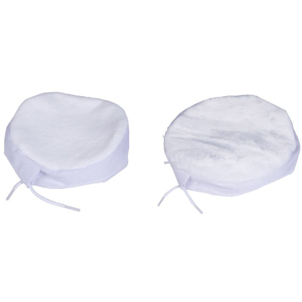 Set discuri lustruire auto MAC ALLISTER, 2 bucati, fetru + textil, 180 mm, alb
