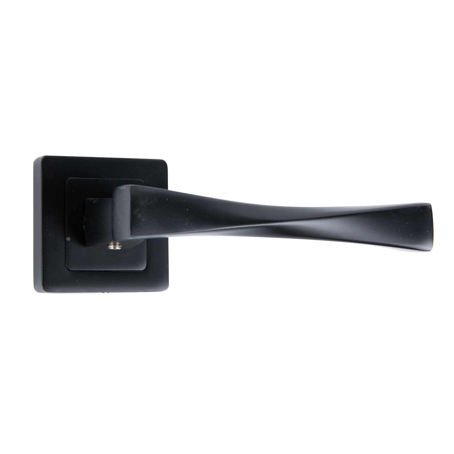 Set manere, rozete cilindru, aluminiu, negru, usi de interior Yale Verona
