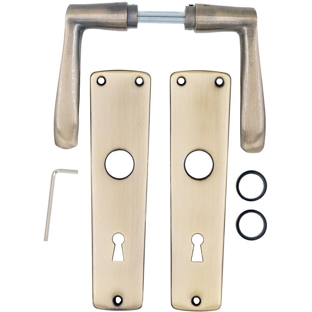 Maner cu sild ASSA ABLOY, aluminiu, 100 mm, 2 bucati, alama