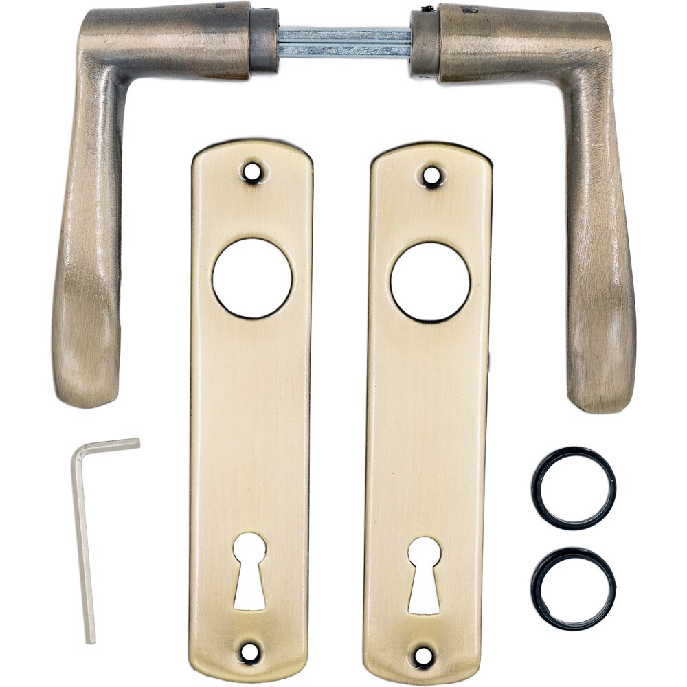 Maner cu sild ASSA ABLOY, aluminiu, 72 mm, 2 bucati, alama
