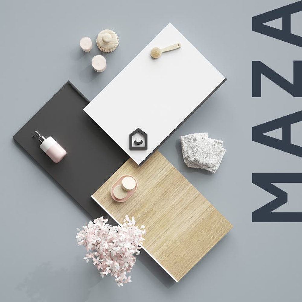 Masca lavoar GOODHOME Maza, 65 x 37.2 x 82 cm, alb