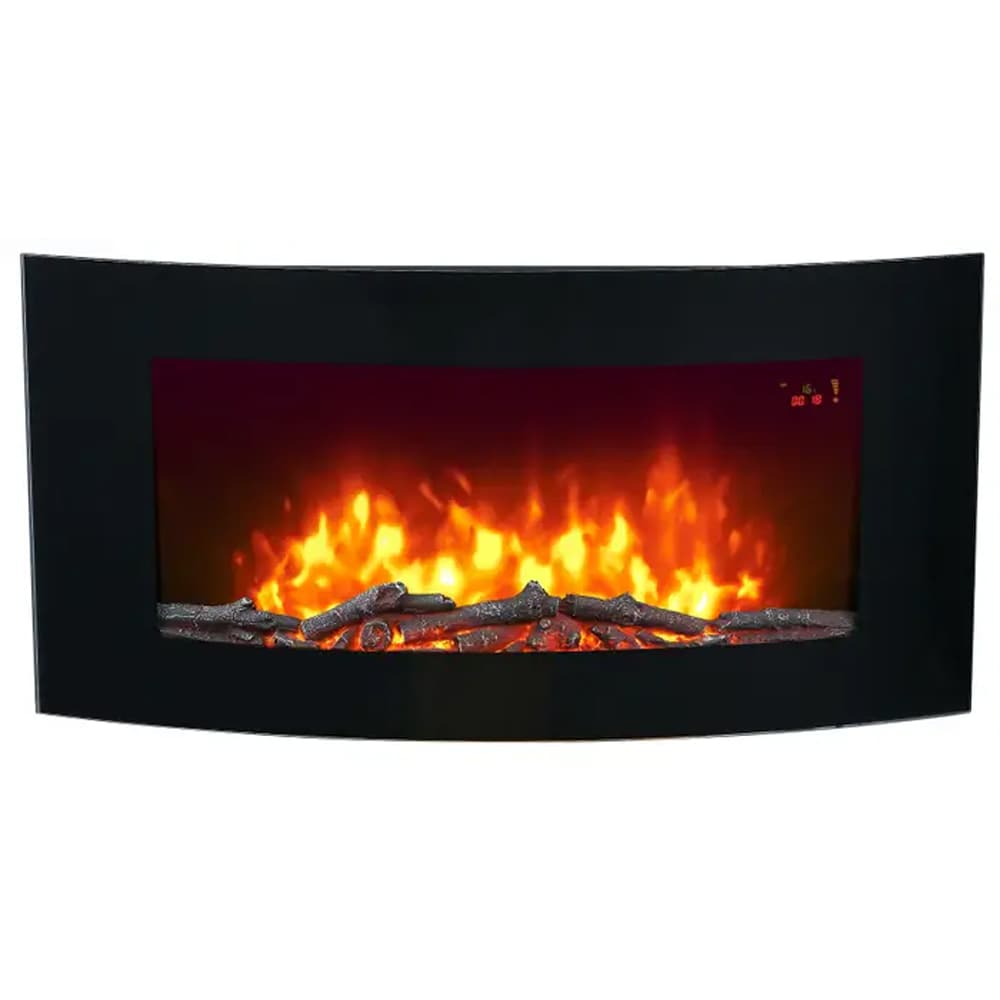 Semineu electric GOODHOME, 2000W, negru