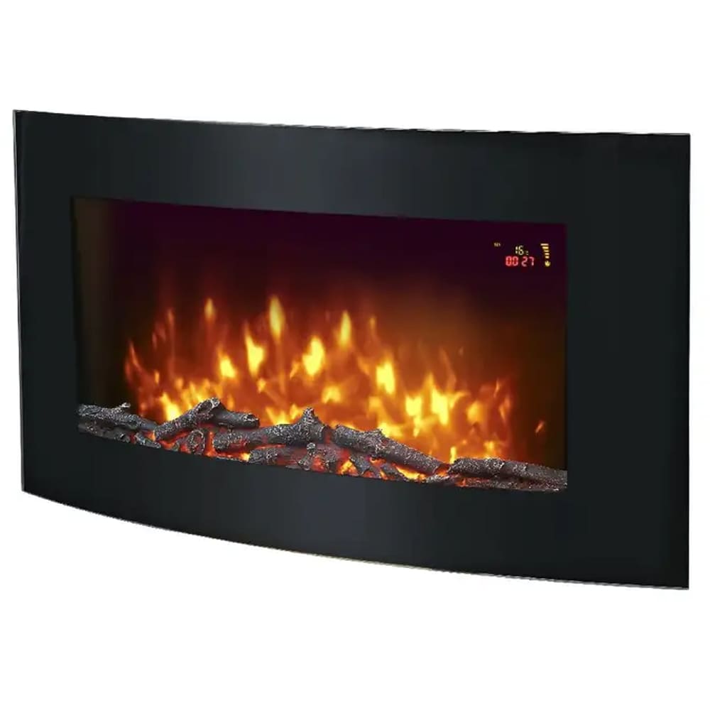 Semineu electric GOODHOME, 2000W, negru