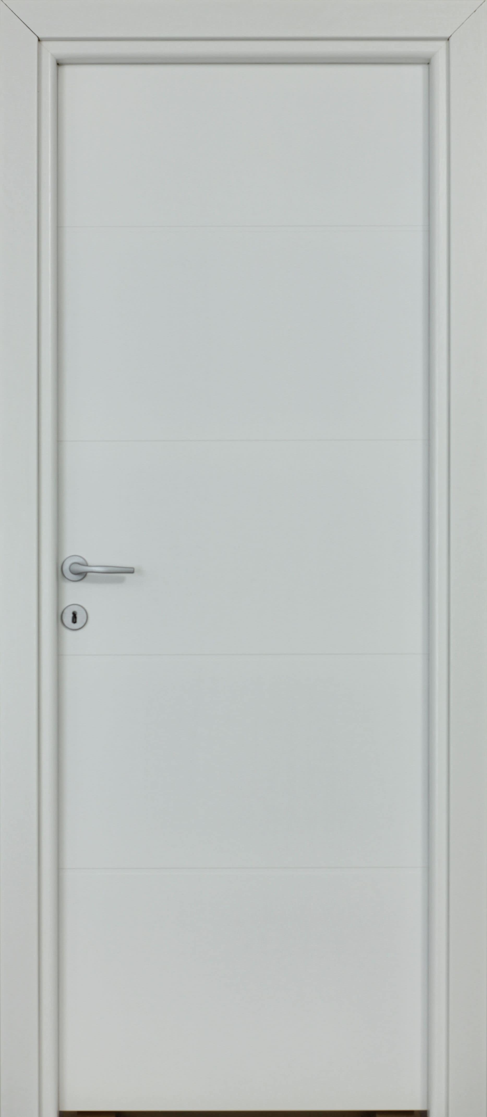 Usa interior Partas, fara geam, reversibila, HDF, 68 x 203 cm, alb