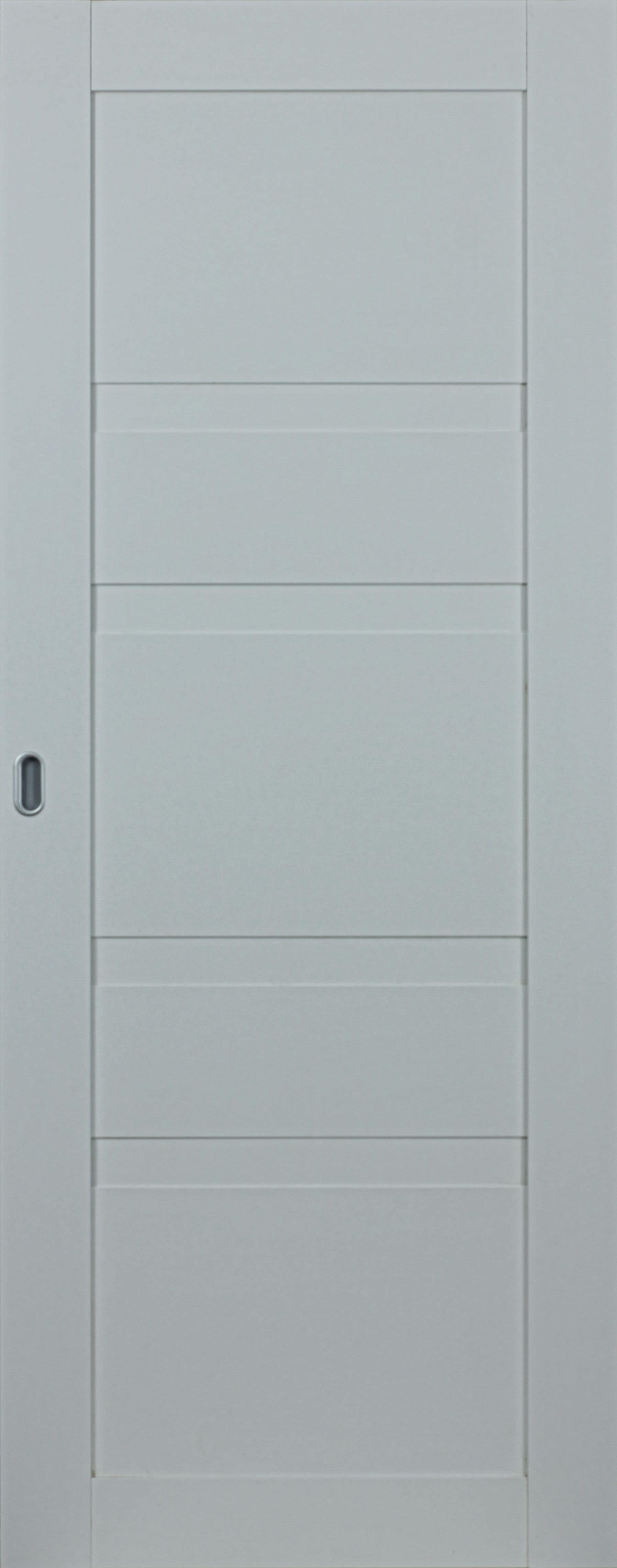 Usa interior Bella, fara geam, reversibila, MDF, 81.5 x 207 cm, alb