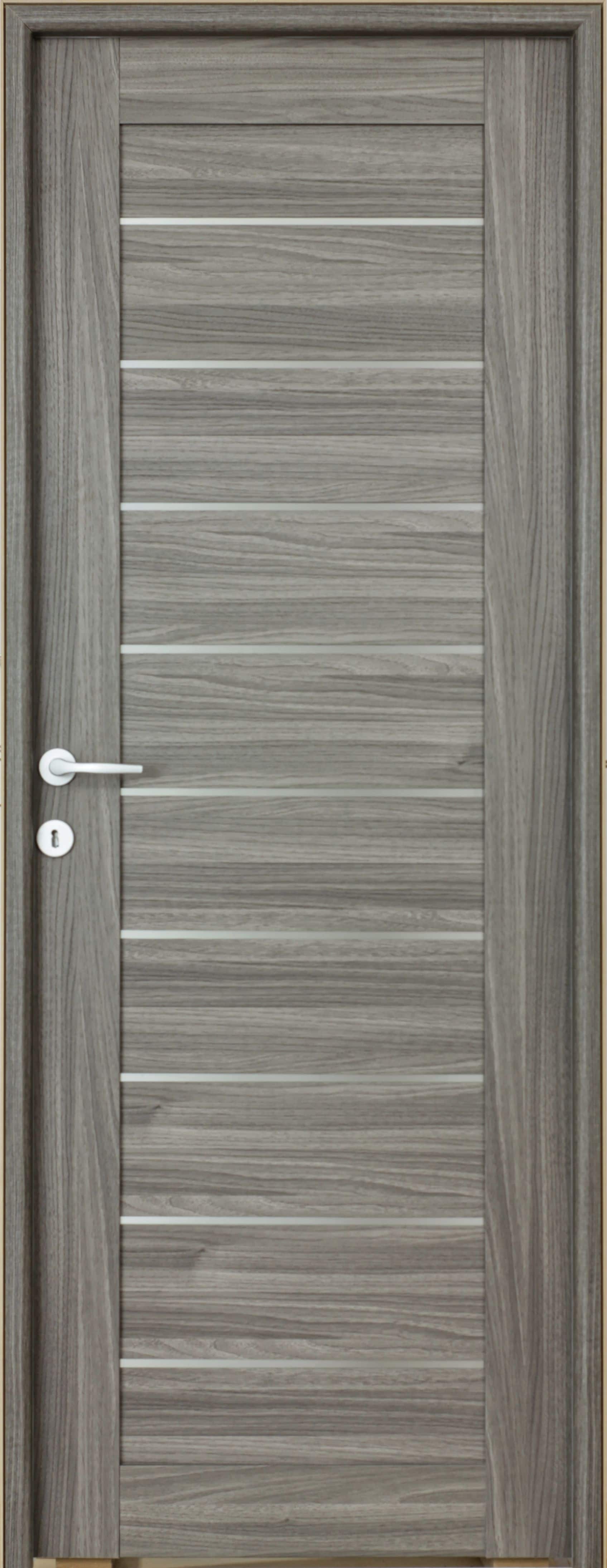 Usa interior Tarra, cu geam, reversibila, 88 x 203 cm, stejar