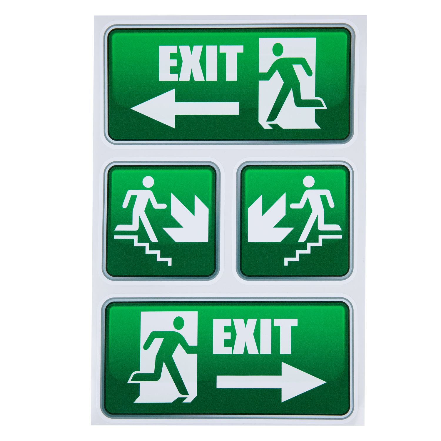 Set indicatoare "Sageti pentru evacuare de urgenta" Creative Sign, 30 x 20 cm