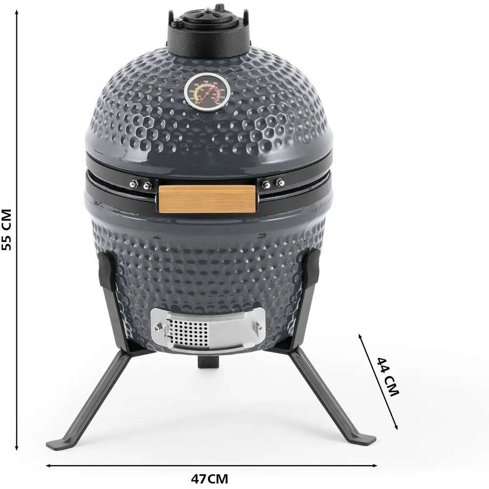 Gratar ceramic Landmann, 44 x 47 x 55 cm, gri