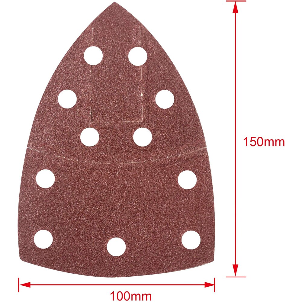 Set foi slefuire perforate MAC ALLISTER, 150 x 100 mm, 10buc