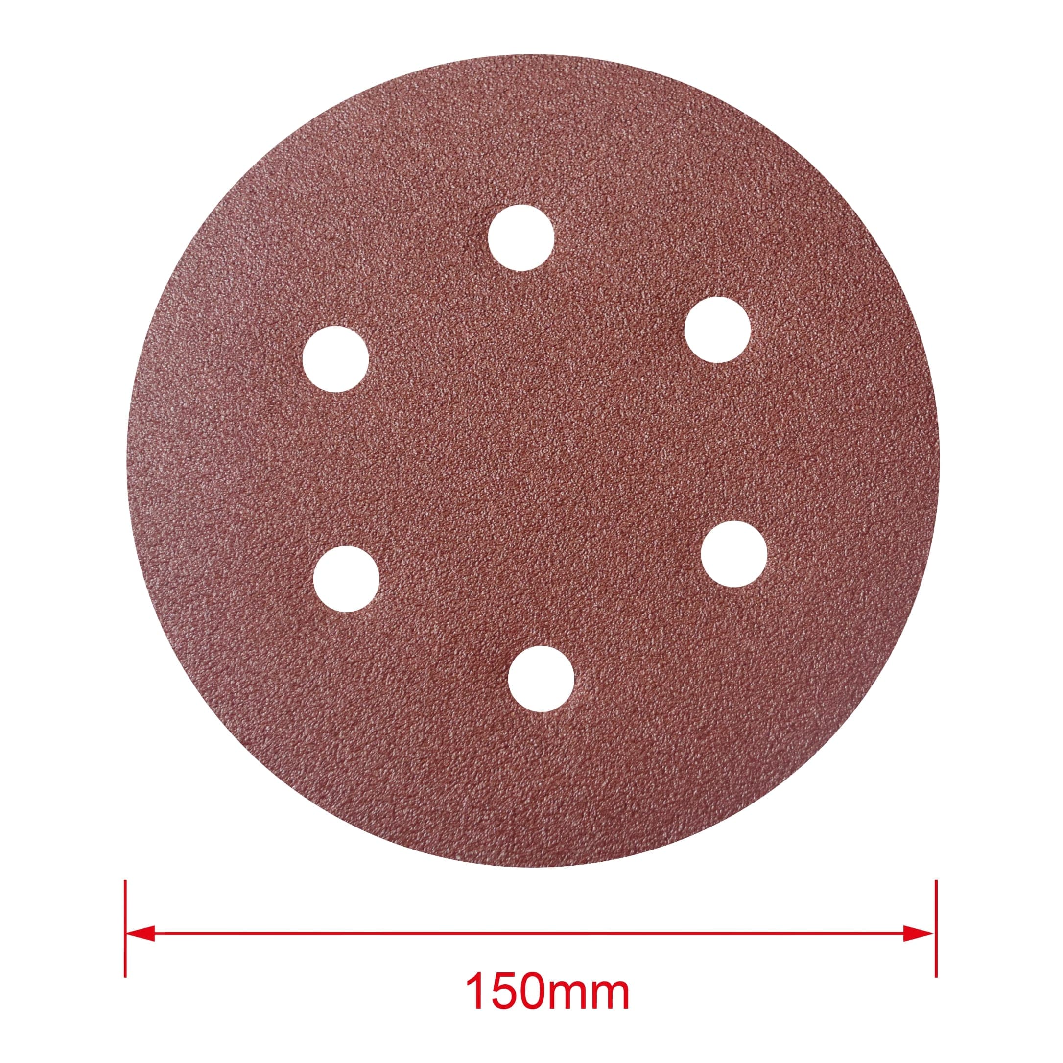 Disc abraziv cu prindere tip Velcro Mac Allister, 150 mm P120, 5 bucati