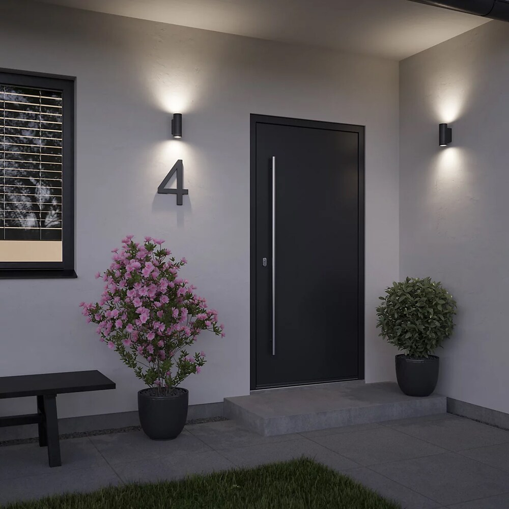 Aplica exterior GOODHOME Tongoa, GU10, 25W, IP44, negru