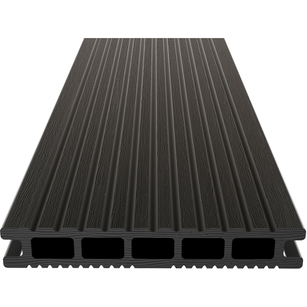 Placa WPC terasa KLIKSTROM Neva, 220 x 14.5 x 2.1 cm, gri antracit