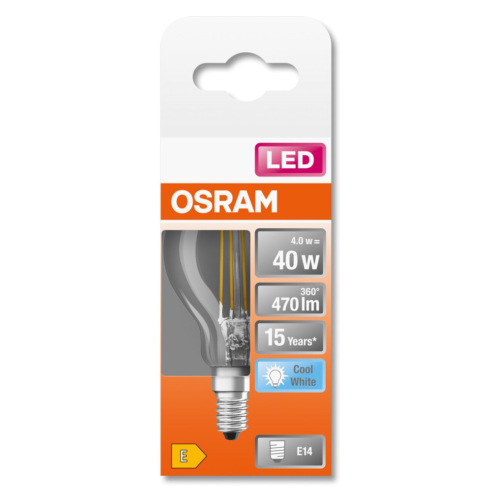 Bec LED OSRAM, E14, 4 W, 470lm, 4000K