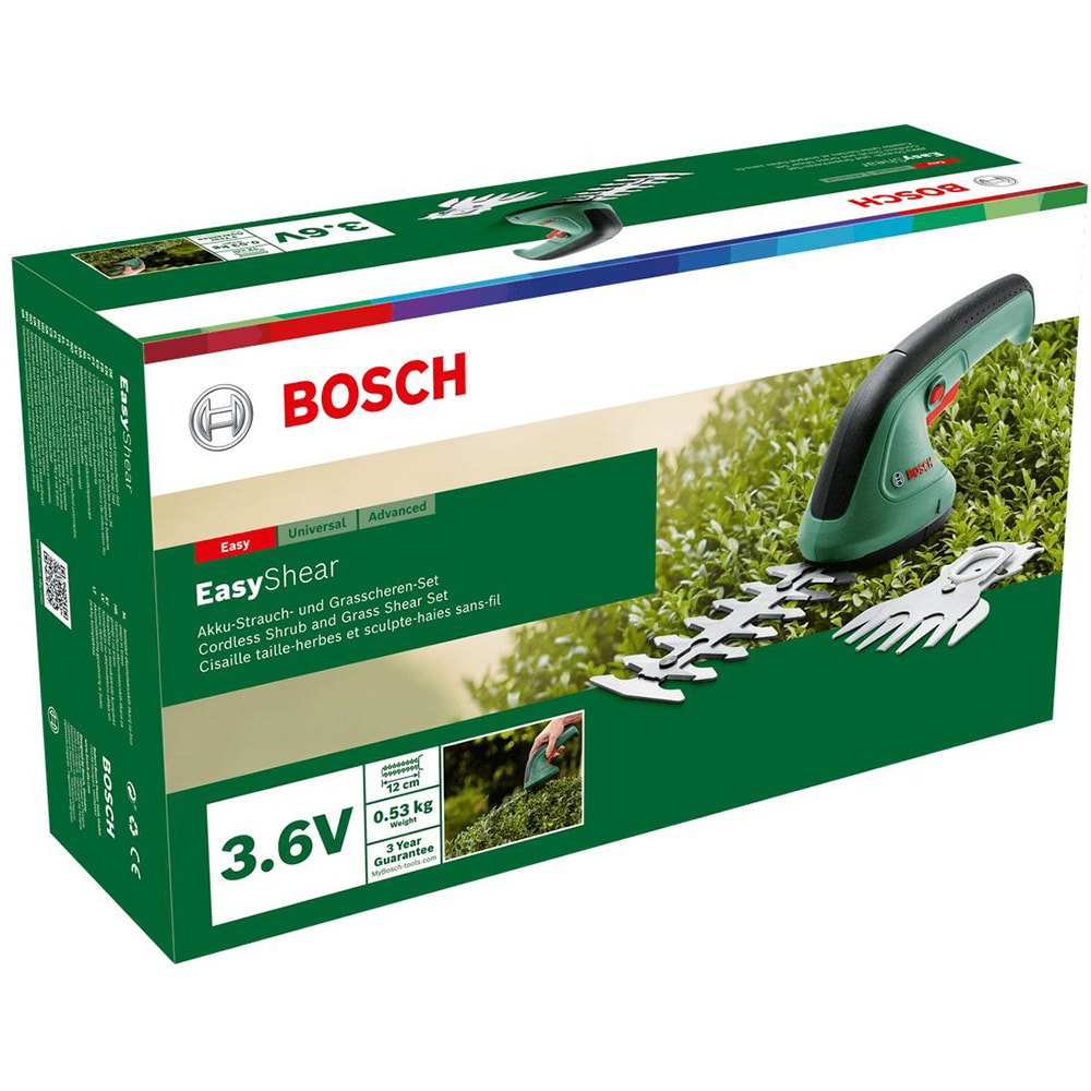 Foarfeca electrica gard viu BOSCH EasyShear, 3.6V, 1.5 Ah, 12cm