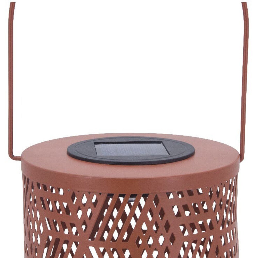 Lampa solara, IP44, 600 mAh, rosu