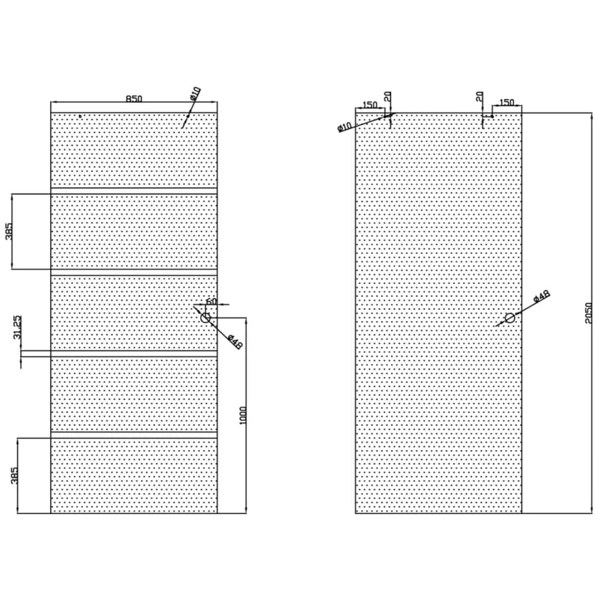 Panou usa culisanta UNIC SPOT RS120, sticla securizata, 85 x 205 cm, transparent
