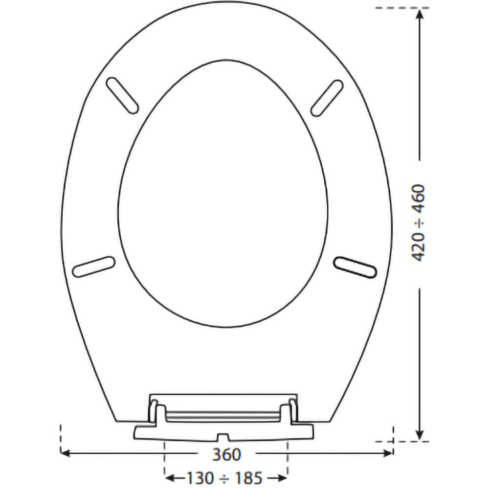 Capac WC pentru copii CR Z3 1103, rasina, alb