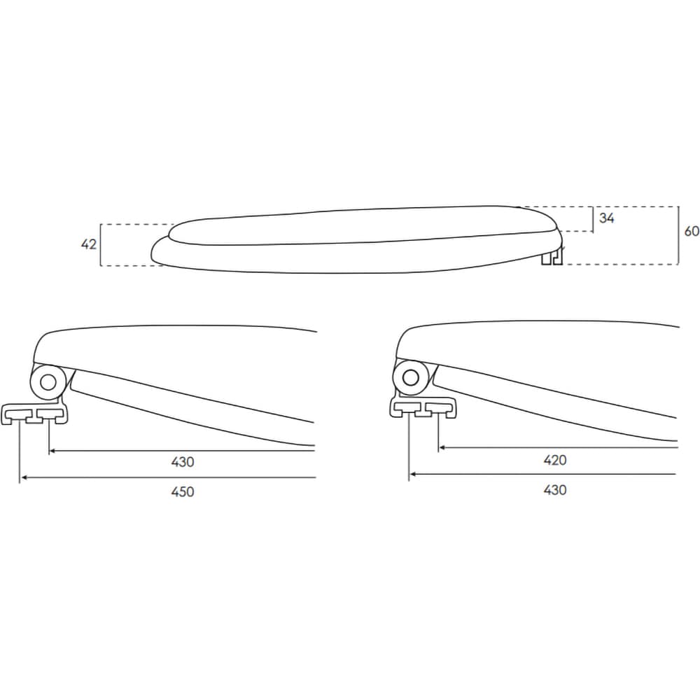 Capac WC pentru copii CR Z3 1103, rasina, alb