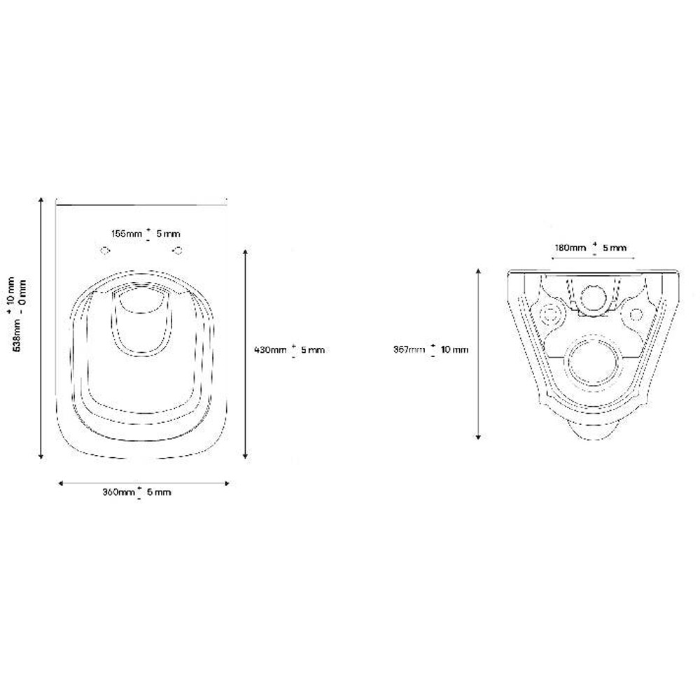 Vas WC suspendat GOODHOME Teesta, capac inclus, alb