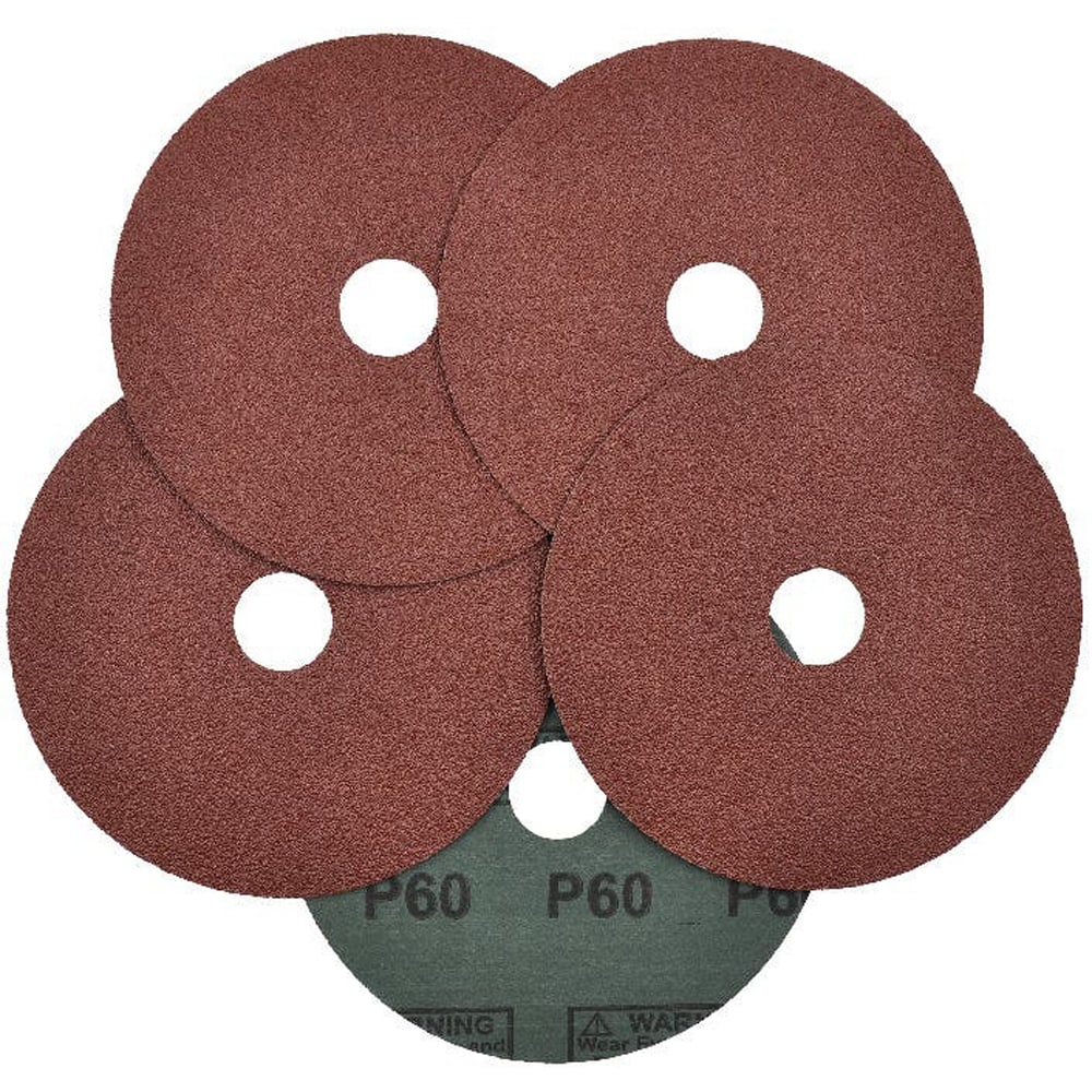 Set fibrodisc MAC ALLISTER, 5 bucati, 125 mm, P60