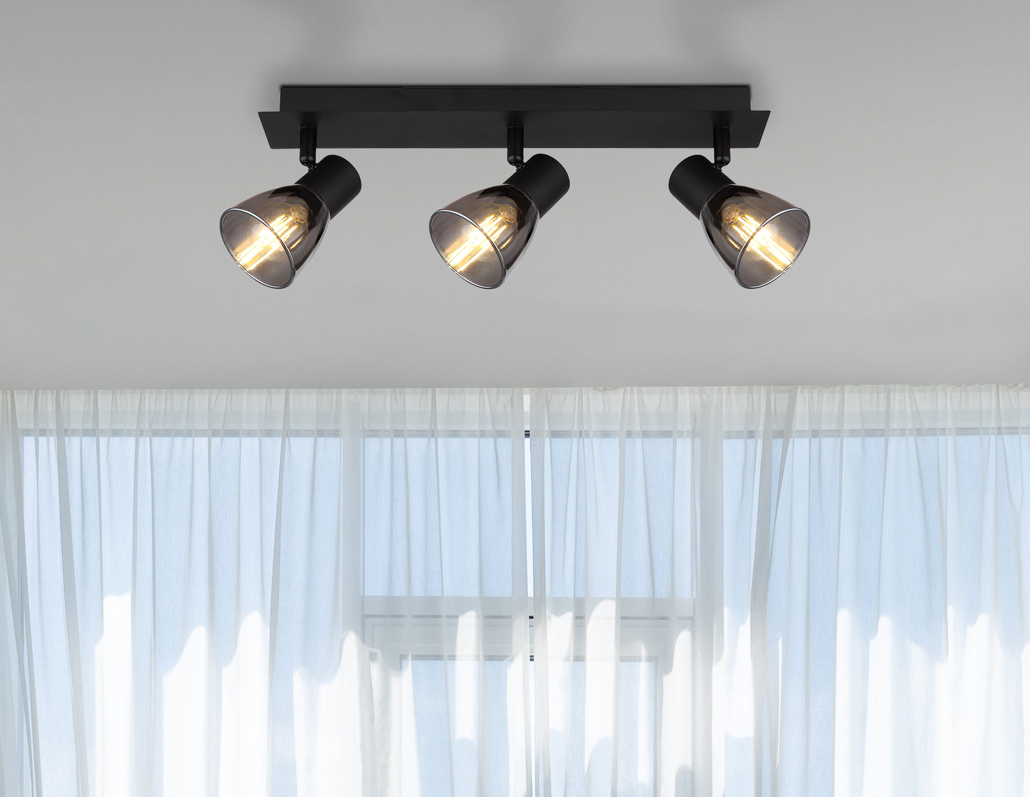 Spot Met Negru Mat 400X70X150 40W