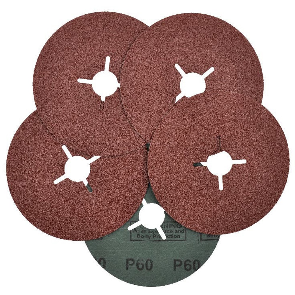 Set discuri abrazive MAC ALLISTER, 5 bucati, 125 mm, P60