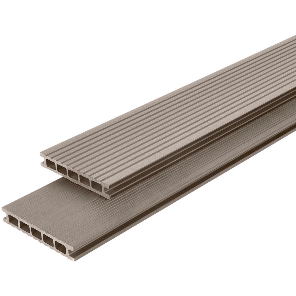 Placa WPC terasa KLIKSTROM Neva, 220 x 14.5 x 2.1 cm, maro taupe